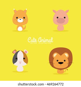 Cute Cartoon Wild Animals