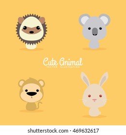 Cute Cartoon Wild animals