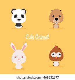 Cute Cartoon Wild animals