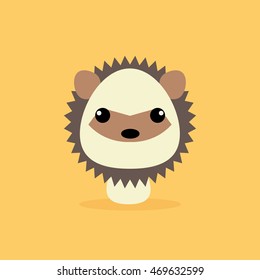 Cute Cartoon Wild porcupine