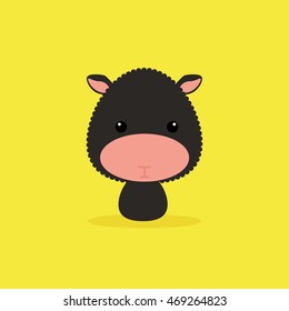 Cute Cartoon Wild sheep