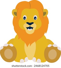 Cute Cartoon Wildlife Diversity Character. Isolated on White Background. Vector Illustration