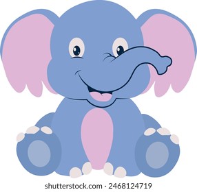 Cute Cartoon Wildlife Diversity Character. Isolated on White Background. Vector Illustration
