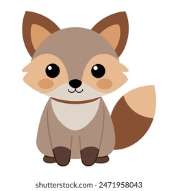 cute cartoon woodland vector illustration