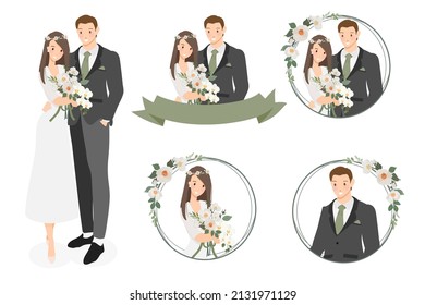 wedding cartoon couple