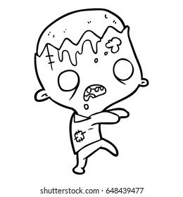 cute cartoon zombie