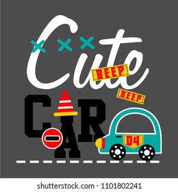 cute car,vector illustration
