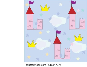 Cute castle of little princess 