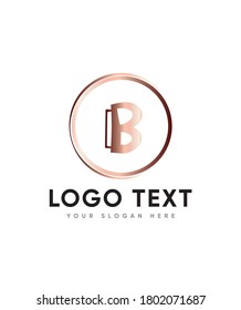 A cute and casual handwritten letter type B  logo template, Vector logo for business and company identity 