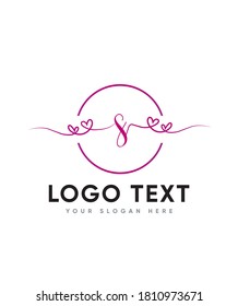 Una tipografía escrita a mano tierno y casual tipo de plantilla de logotipo S, logotipo vector para identidad empresarial y de empresa 