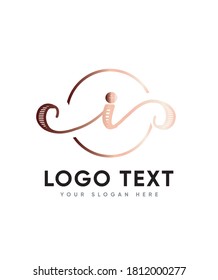 A cute and casual handwritten type I logo template , an incredibly friendly feel, Vector logo for business and company identity 