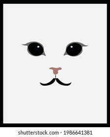 Cute cat abstract.Great for T sirt print and any  uses.