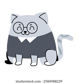 Cute cat in adorable costume