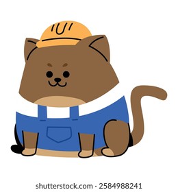 Cute cat in adorable costume