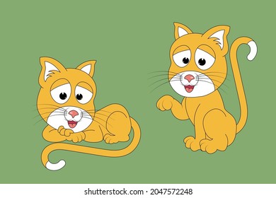 cute cat animal cartoon illustration