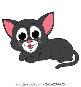 Cute Cat Animal Cartoon Illustration Design