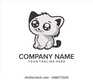 CUTE CAT ANIMAL CARTOON VECTOR 