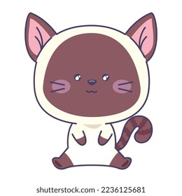 cute cat animal tender character