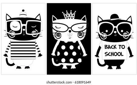 Cute Cat animals cartoon artwork vector