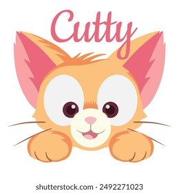 cute cat. art for shirt