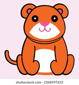 Cute Cat Art Vector Design