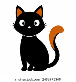 Cute Cat art vector illustration