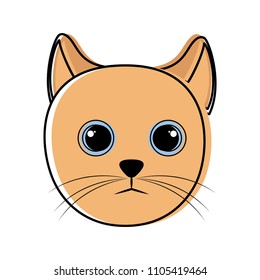 Cute cat avatar sketch