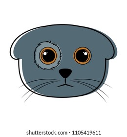 Cute cat avatar sketch