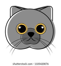 Cute cat avatar sketch