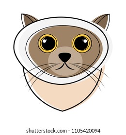 Cute cat avatar sketch