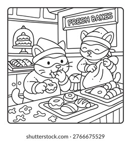 Cute Cat Bakery Theft
