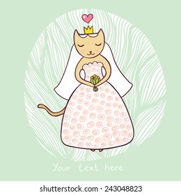 Cute cat bride.