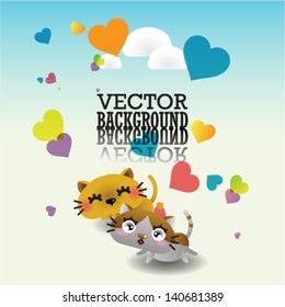 Cute cat card