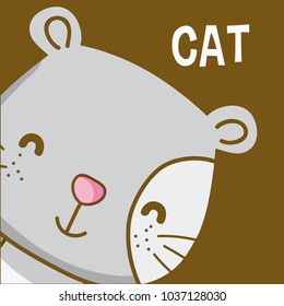Cute cat cartoon