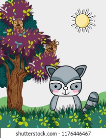 Cute cat cartoon
