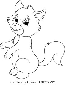 Cute cat cartoon 