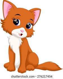 Cute cat cartoon