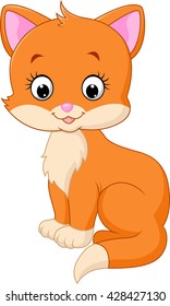 Cute cat cartoon