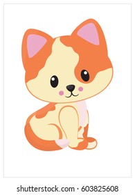 Cute cat cartoon