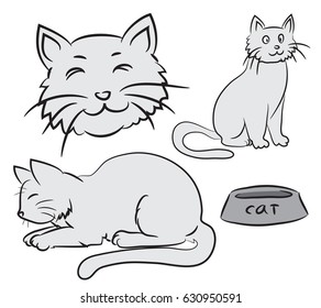 cute cat cartoon