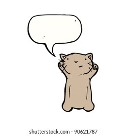caricatura de un gato lindo
