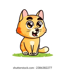 cute Cat cartoon, animal alphabet cute cartoon