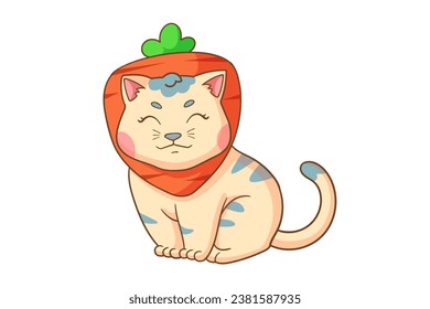 Diseño de caracteres de dibujos animados de gatos personalizados