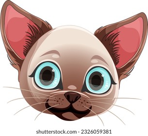 Cute cat cartoon character illustration