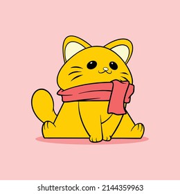 cute cat cartoon for commercial use