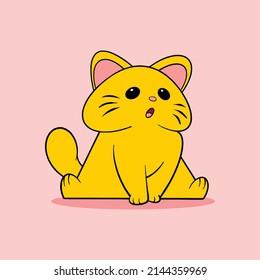 cute cat cartoon for commercial use