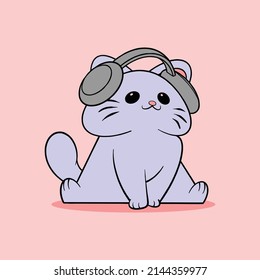cute cat cartoon for commercial use