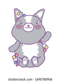 Cute cat cartoon design, Animal zoo life nature character childhood and adorable theme Vector illustration