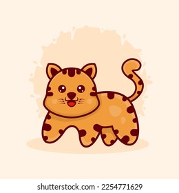 CUTE CAT CARTOON DESIGN VECTOR