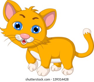 cute cat cartoon expression